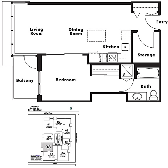 Floor plan 808