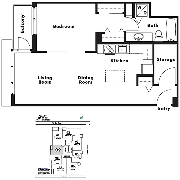 Floor plan 809