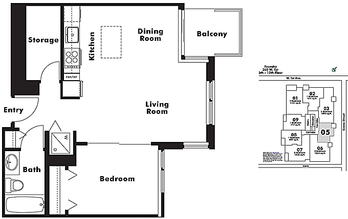 Floor plan 805