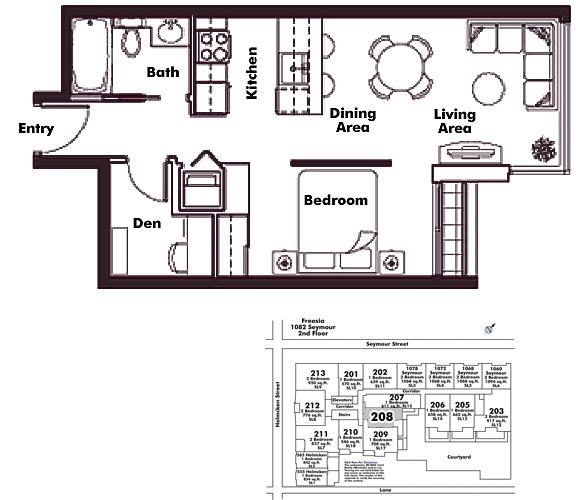 Floor plan 208