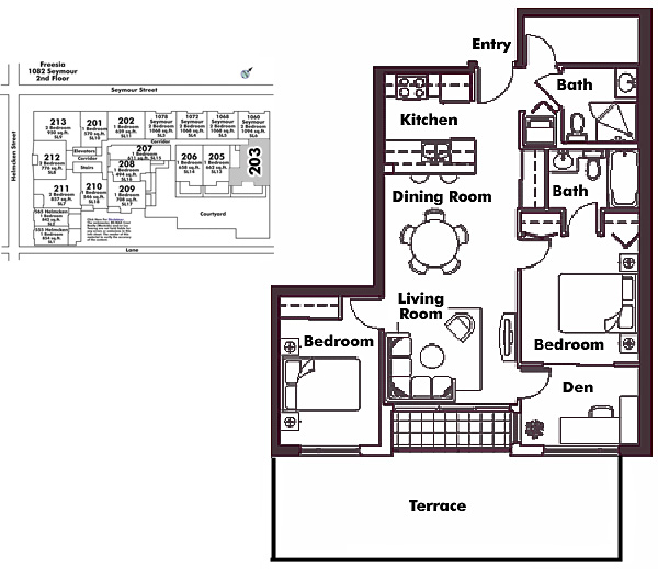 Floor plan 203