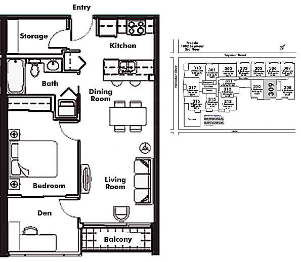 Floor plan 309