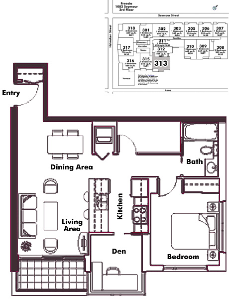 Floor plan 313
