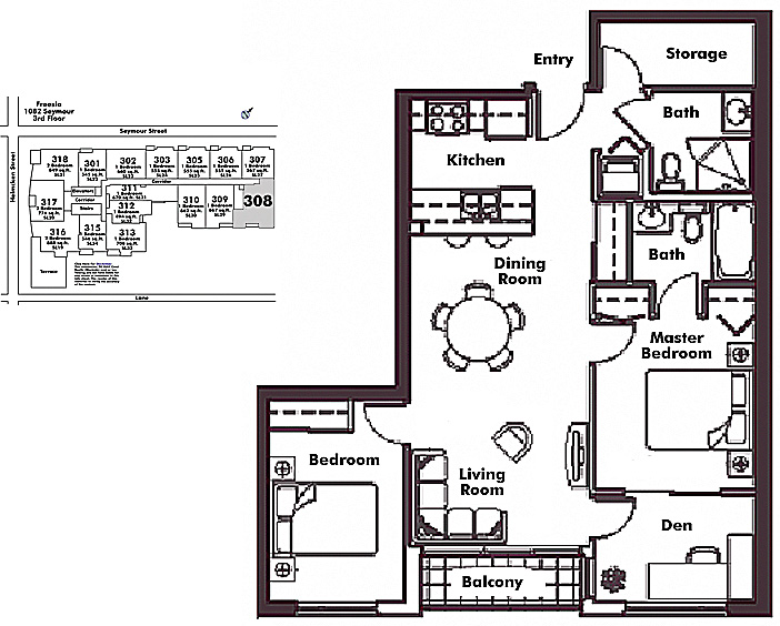 Floor plan 308