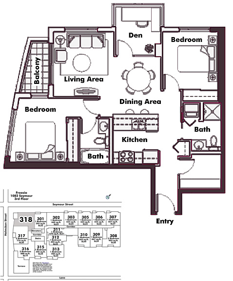 Floor plan 318