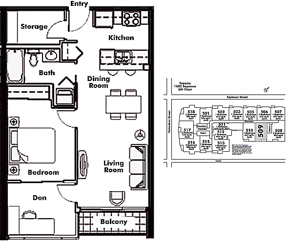 Floor plan 509