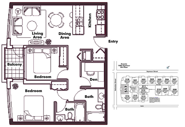 Floor plan 517