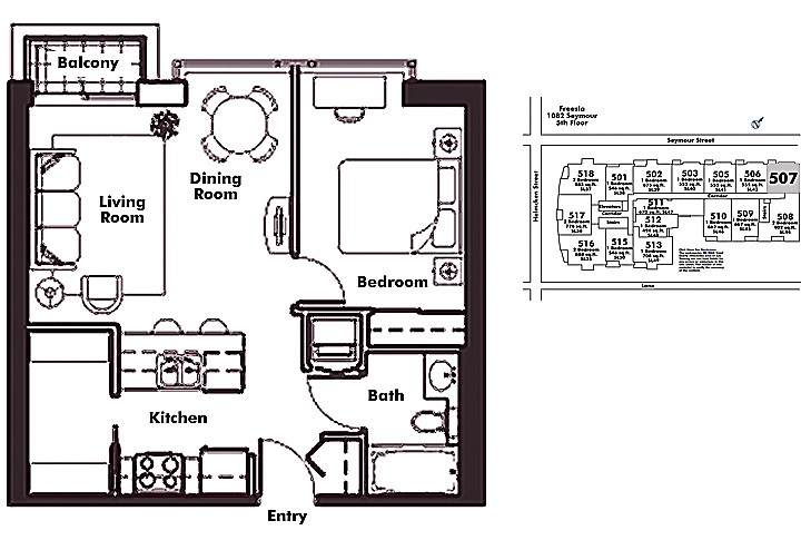 Floor plan 507