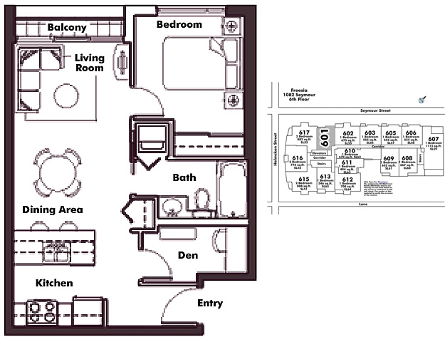 Floor plan 601