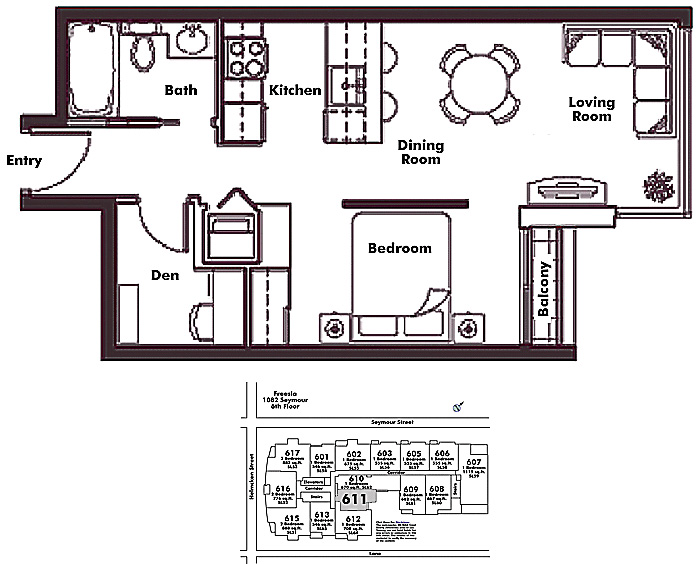 Floor plan 611