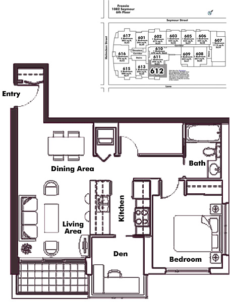 Floor plan 612