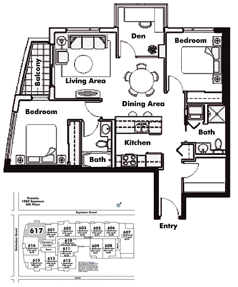 Floor plan 617