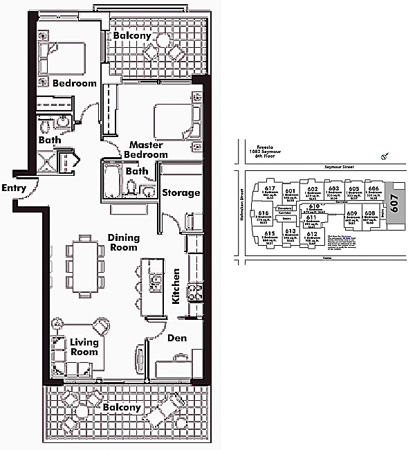 Floor plan 607