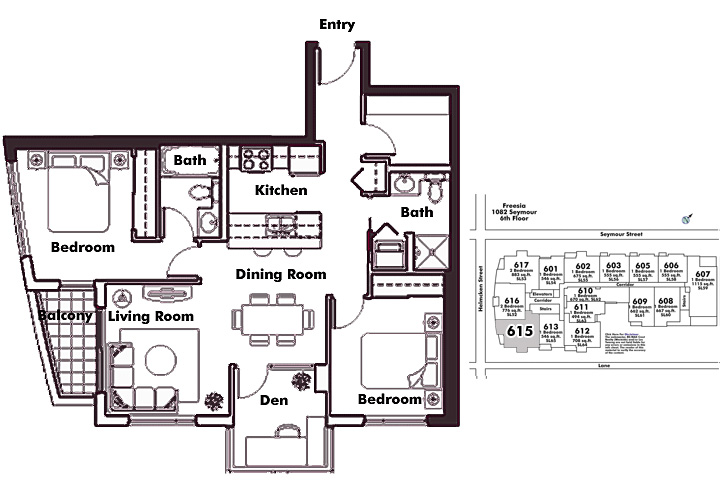 Floor plan 615