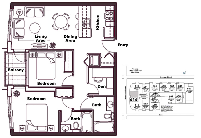 Floor plan 616