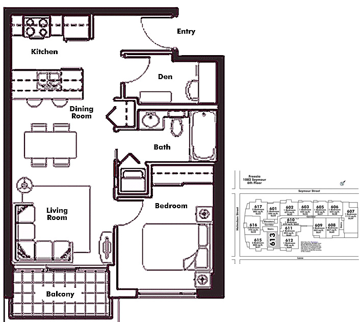 Floor plan 613