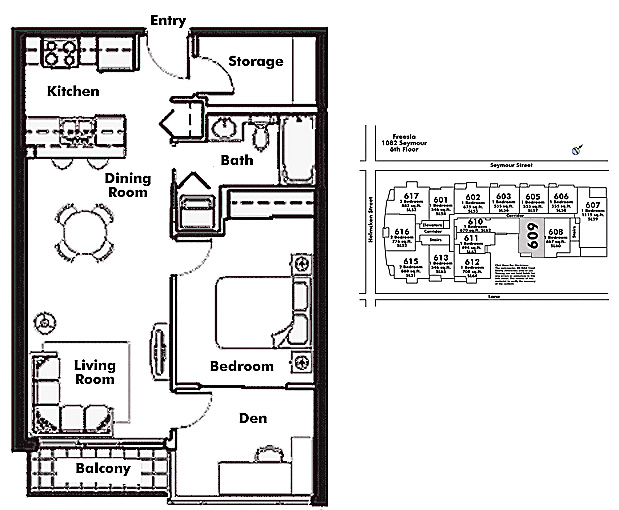 Floor plan 609