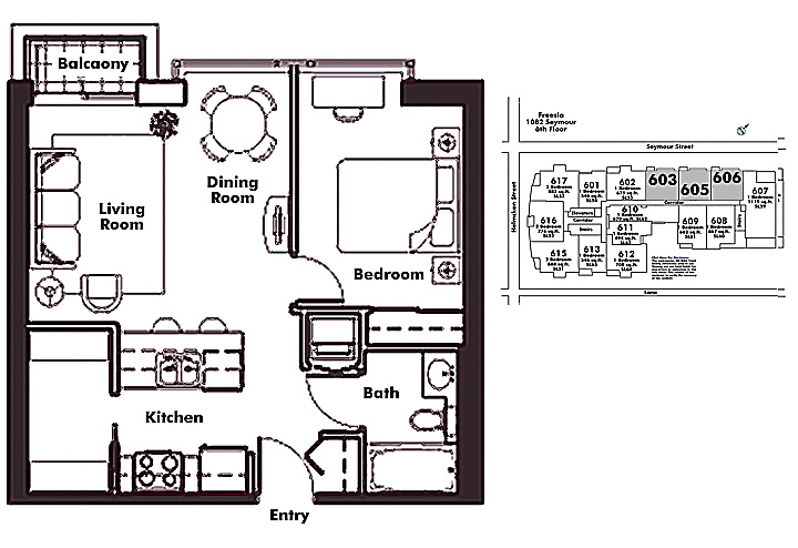Floor plan 603