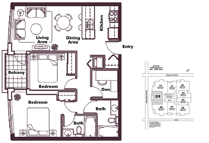 Floor plan 709