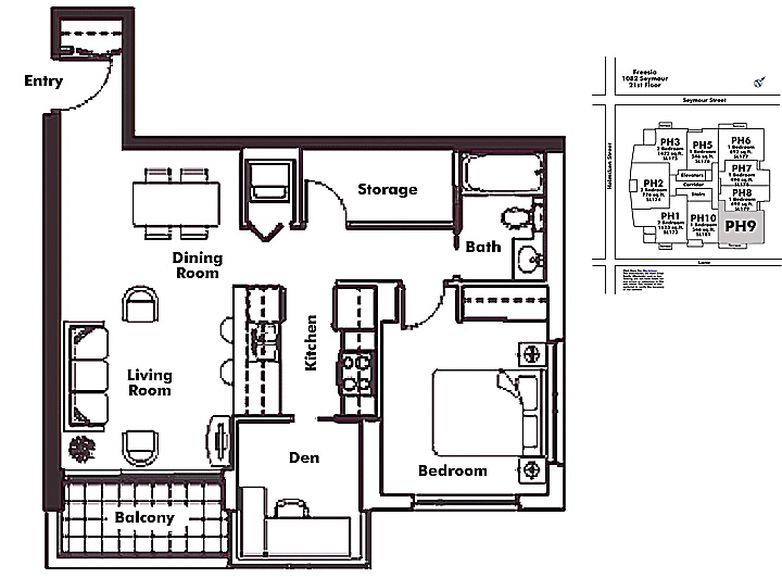 Floor plan PH9