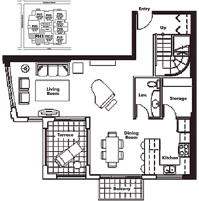 Floor plan PH1