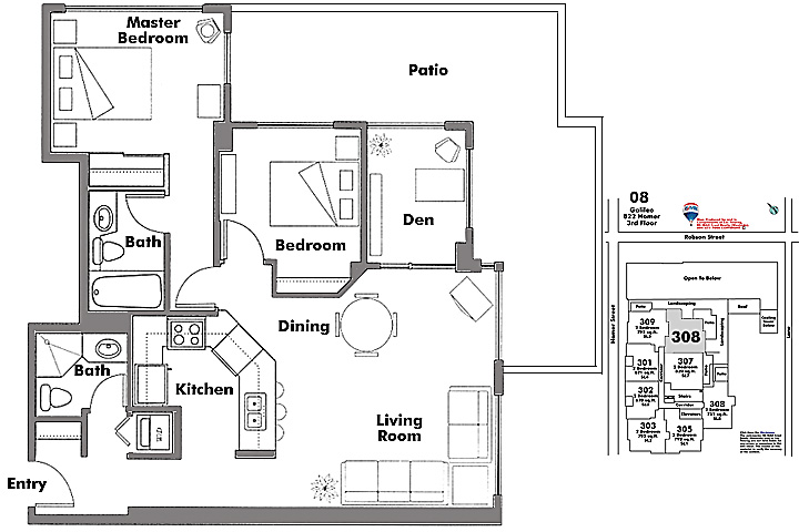 Floor plan 308