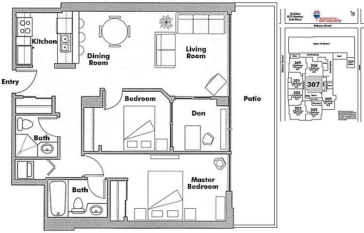 Floor plan 307