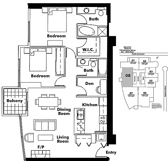 Floor plan 608
