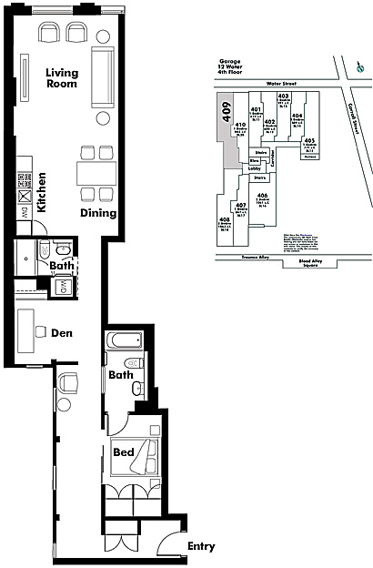 Floor plan 409