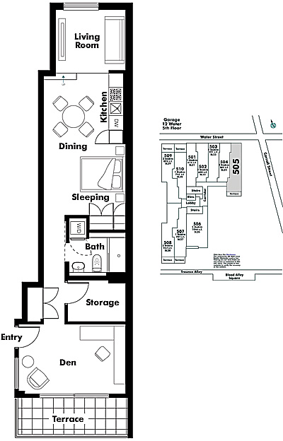 Floor plan 505