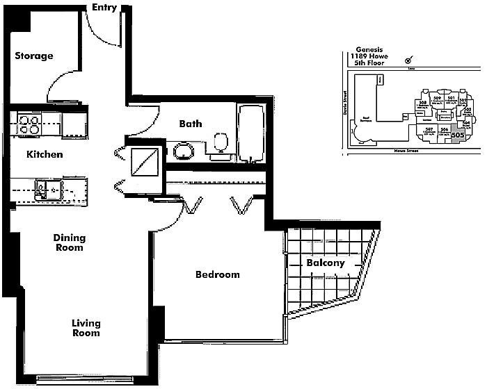 Floor plan 505