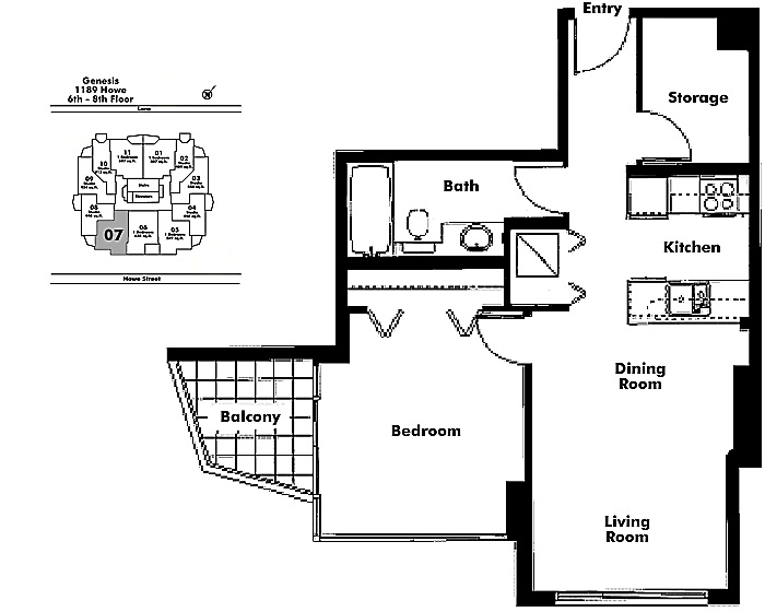 Floor plan 607