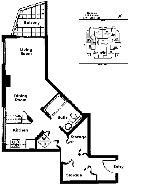 Floor plan 709