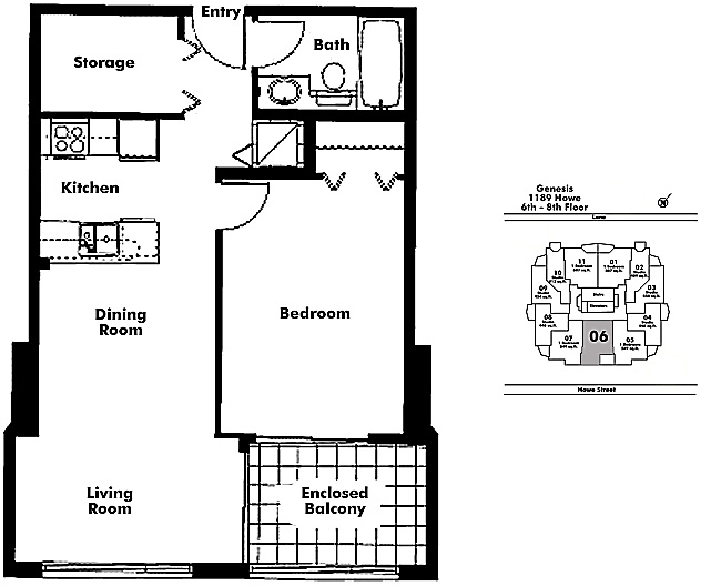 Floor plan 606