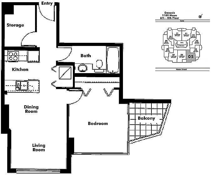Floor plan 605