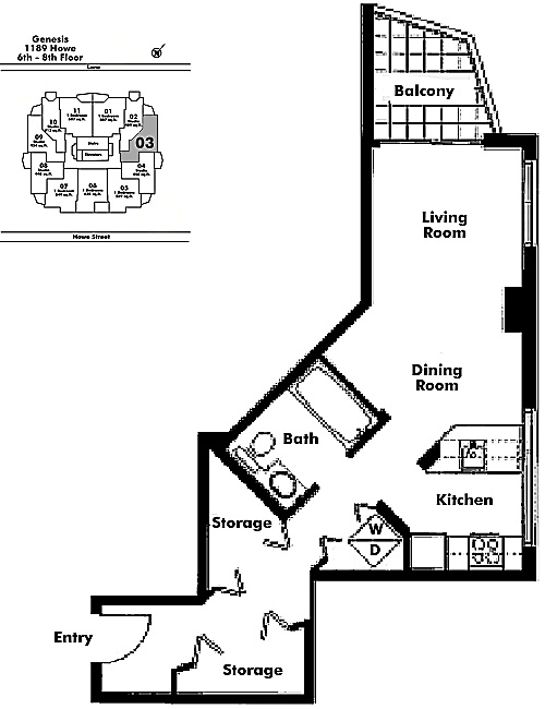 Floor plan 603