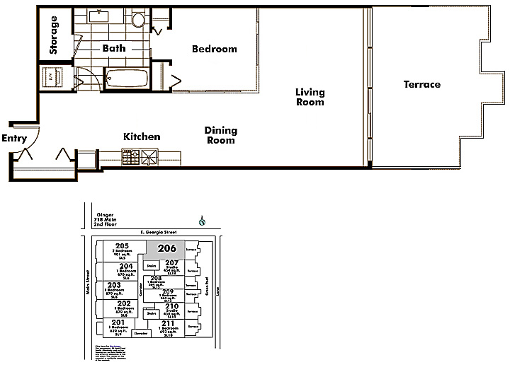 Floor plan 206