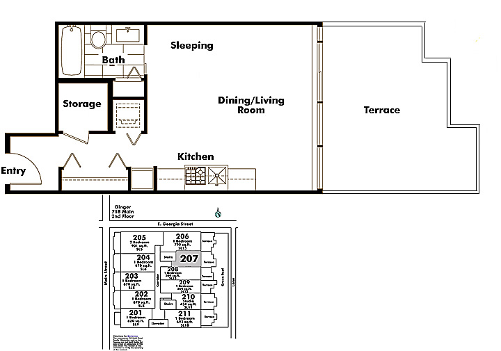 Floor plan 207