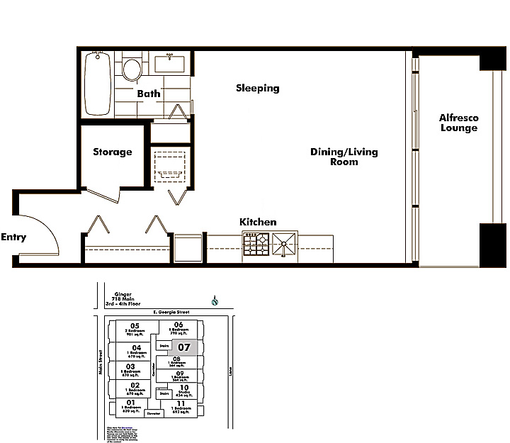 Floor plan 707