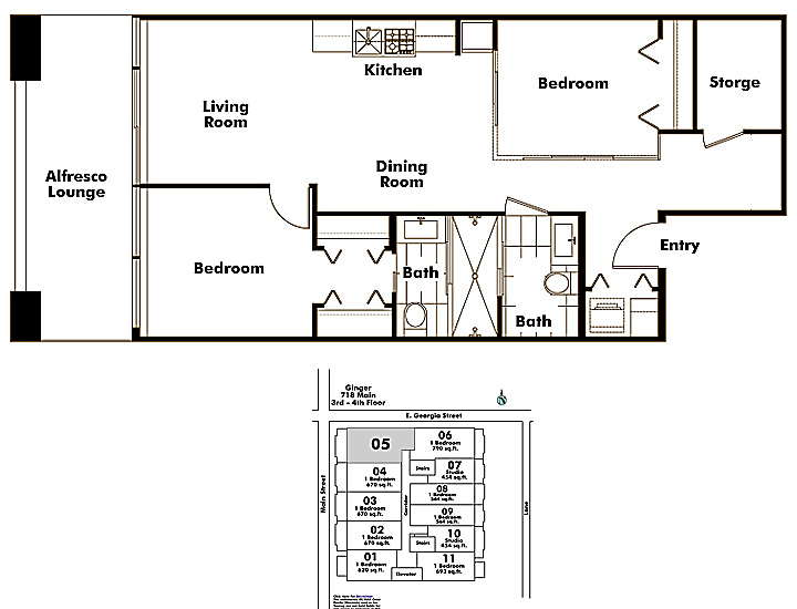 Floor plan 405