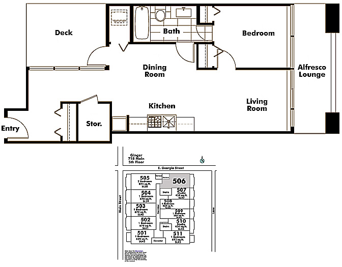 Floor plan 506