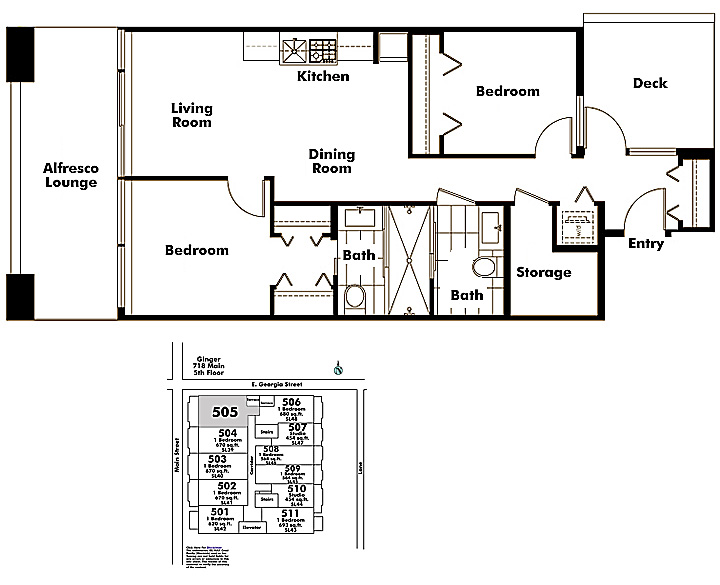 Floor plan 505