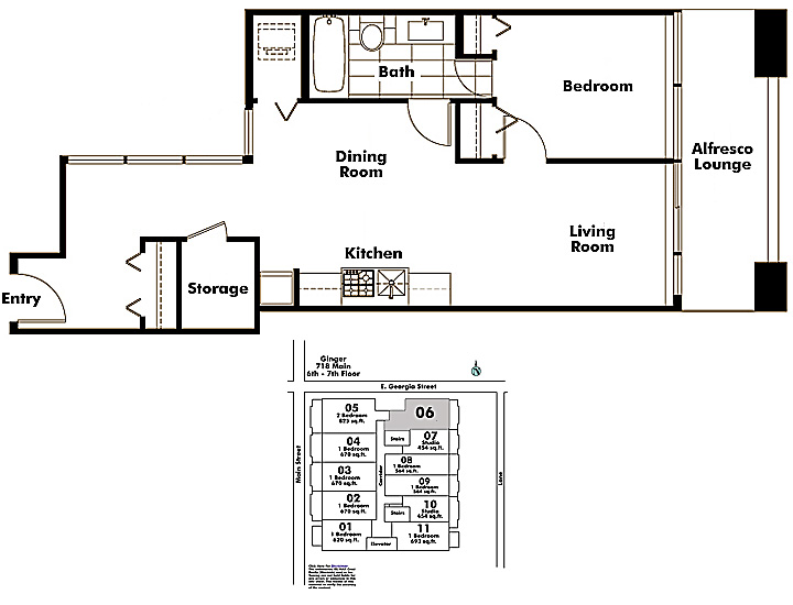 Floor plan 706