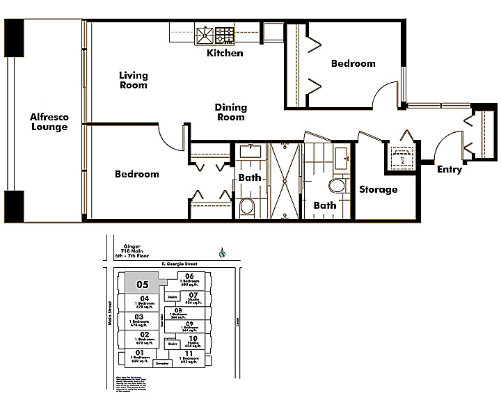 Floor plan 605