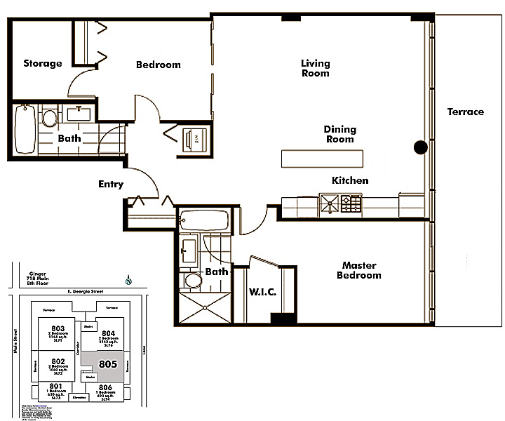 Floor plan 805
