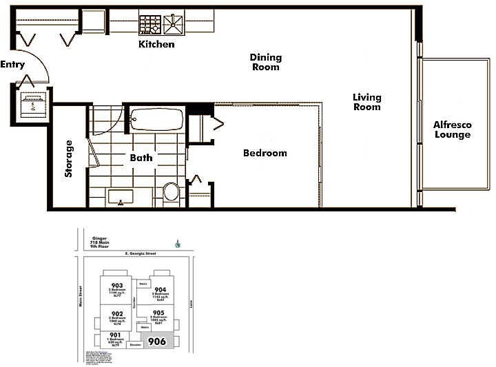 Floor plan 906