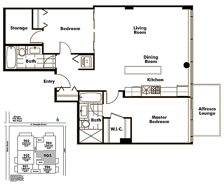 Floor plan 905