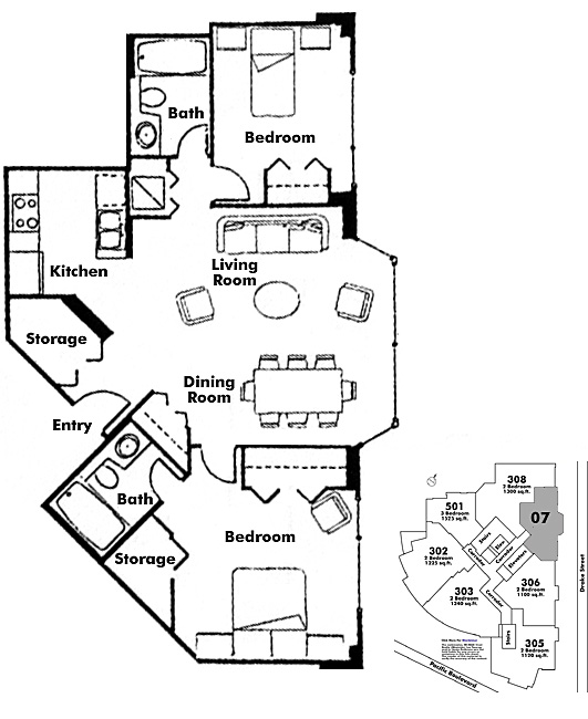 Floor plan 307