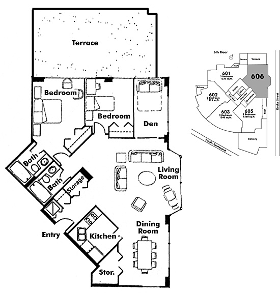 Floor plan 606