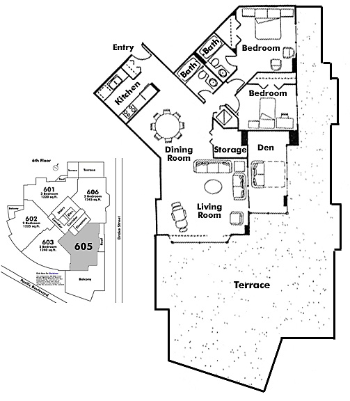 Floor plan 605